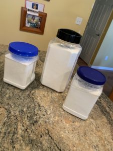 Storing homemade laundry soap